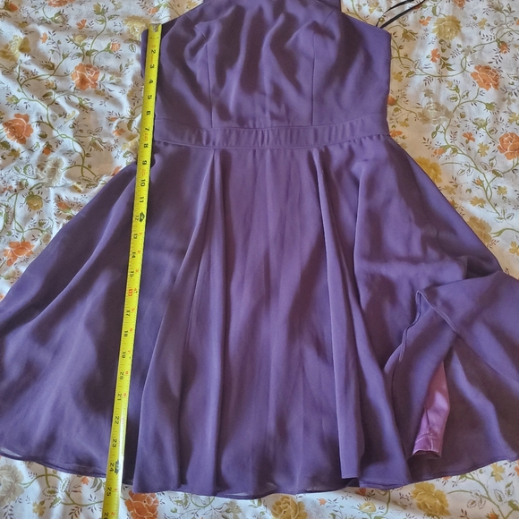 Lulus Women's Evermore Skater Dress Plum Purple Size S Special Occasion cocktail - Picture 15 of 15